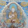 Handgefertigter tibetischer Thangka-Wandteppich von Meister Tsongkhapa