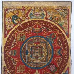 Tibet Tangka Nakış: 35 Mandala Duvar Sanatı | Altın İplik