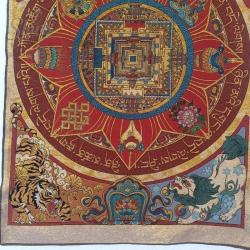 Tibet Tangka Nakış: 35 Mandala Duvar Sanatı | Altın İplik