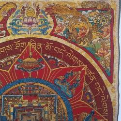 Tibet Tangka Nakış: 35 Mandala Duvar Sanatı | Altın İplik