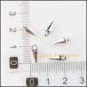Winzige konische Anhänger: 80er-Packung tibetische Silberanhänger 4x11mm