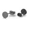 Stainless Steel Punk Earrings | Round Black & Gold/Silver | Unisex