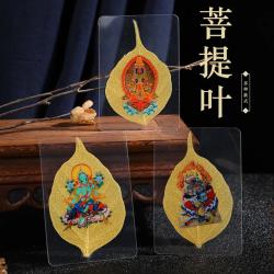 Thangka e dipinti buddisti: foglie di Bodhi, Tara verde, Dio della ricchezza