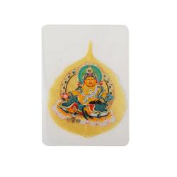 Thangka e dipinti buddisti: foglie di Bodhi, Tara verde, Dio della ricchezza
