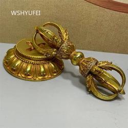 Tibetisches Vajra-Dorje-Zepter aus Messing – Authentische buddhistische Ritualdekoration
