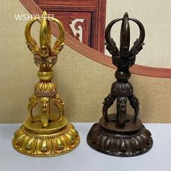 Tibetisches Vajra-Dorje-Zepter aus Messing – Authentische buddhistische Ritualdekoration