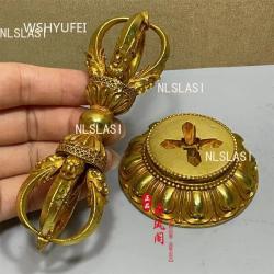 Tibetisches Vajra-Dorje-Zepter aus Messing – Authentische buddhistische Ritualdekoration