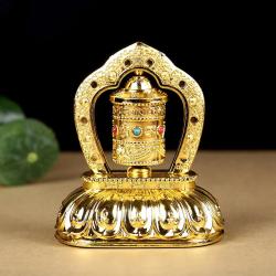 Ruota di preghiera tibetana: decorazione solare e benedizione spirituale