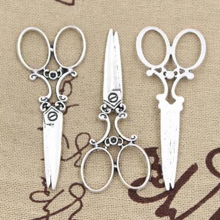 Antike Nähscheren-Anhänger aus Bronze für die Schmuckherstellung (10 Stück)