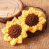 Orecchini a forma di girasole fatti a mano: orecchini pendenti floreali per donna
