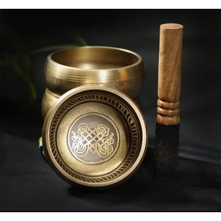 Tibetische Klangschalen (8 cm/10,5 cm) - Handgefertigt & Entspannend