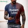 T-shirt d'horreur pour Halloween : T-shirt homme imprimé sanglant en 3D