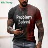 T-shirt d'horreur pour Halloween : T-shirt homme imprimé sanglant en 3D
