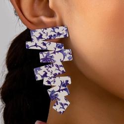 Personalized Geometric Stud Earrings for Women