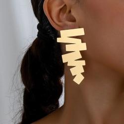 Personalized Geometric Stud Earrings for Women