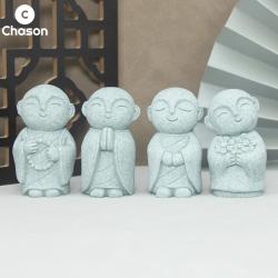 Tibetan Buddhist Monk Statues: Mini Zen Garden Ornaments