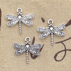 Dragonfly Charms - Vintage Tibetan Bronze (12pcs) for Jewelry Making