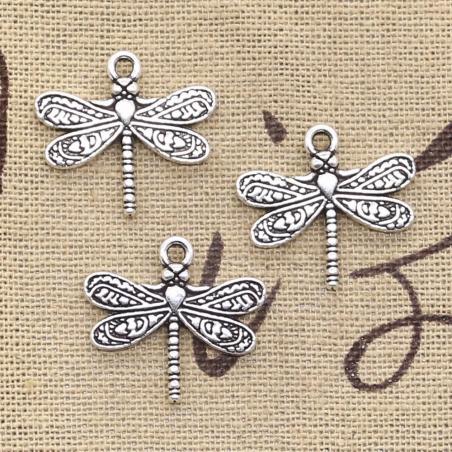 Dragonfly Charms - Vintage Tibetan Bronze (12pcs) for Jewelry Making