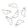 Breloques Ailes d'Ange Nuage (50 pièces) - Pendentifs en argent antique pour bijoutier...