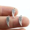 Antique Silver Wing Charms (50 Pack) - DIY Pendants for Jewelry Making