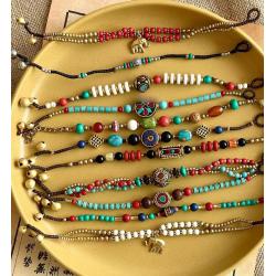 Bohemian Woven Bracelet - Ethnic Tibetan Style for Women