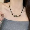 Tibetan Agate Feng Shui Necklace | Stylish Bead Pendant Gift