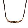 Tibetan Agate Feng Shui Necklace | Stylish Bead Pendant Gift