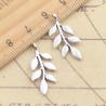 20 Antique Tree Branch & Leaf Charms for Jewelry Making
