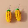 Funny Cartoon Corn Earrings | Dangle Food Jewelry Gifts