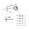 Luxury Stainless Steel Crystal Studs Earrings (For Women & Men)