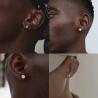 Luxury Stainless Steel Crystal Studs Earrings (For Women & Men)