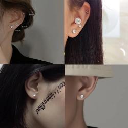 Luxury Stainless Steel Crystal Studs Earrings (For Women & Men)