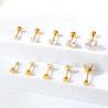 Luxury Stainless Steel Crystal Studs Earrings (For Women & Men)