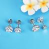 Luxury Stainless Steel Crystal Studs Earrings (For Women & Men)