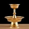 Buddhist Guardian Cup: Handcrafted Copper Water Plate for Home Decor