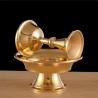 Buddhist Guardian Cup: Handcrafted Copper Water Plate for Home Decor