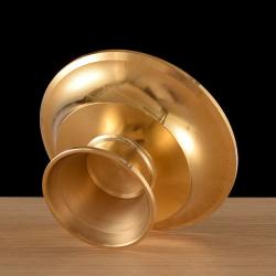 Buddhist Guardian Cup: Handcrafted Copper Water Plate for Home Decor