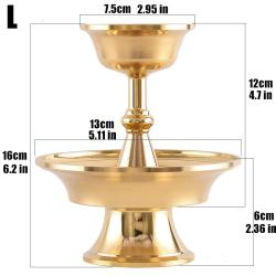 Buddhist Guardian Cup: Handcrafted Copper Water Plate for Home Decor