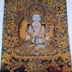Tibetische Tangka-Stickerei: 35,4 Bodhisattva Akasagarbha
