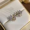 Classic Floral Pearl Stud Earrings for Women