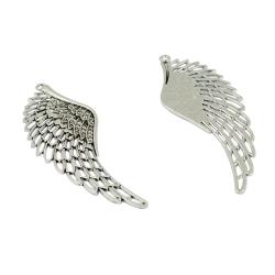 Angel Wing Pendants | Tibetan Silver & Bronze DIY Necklaces/Bookmarks