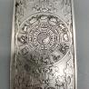 Ciondolo amuleto tibetano in argento con simbolo dello zodiaco della scimmia - Fortuna Feng Shui