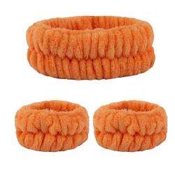 Soft Velvet Headbands: Wash Face & Makeup, Waterproof Wrist Strap