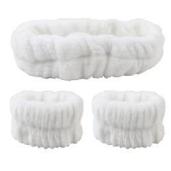Soft Velvet Headbands: Wash Face & Makeup, Waterproof Wrist Strap