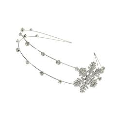Bandeaux à cheveux en strass et flocons de neige - Accessoires de cheveux luxueux et tendance