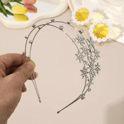 Bandeaux à cheveux en strass et flocons de neige - Accessoires de cheveux luxueux et tendance