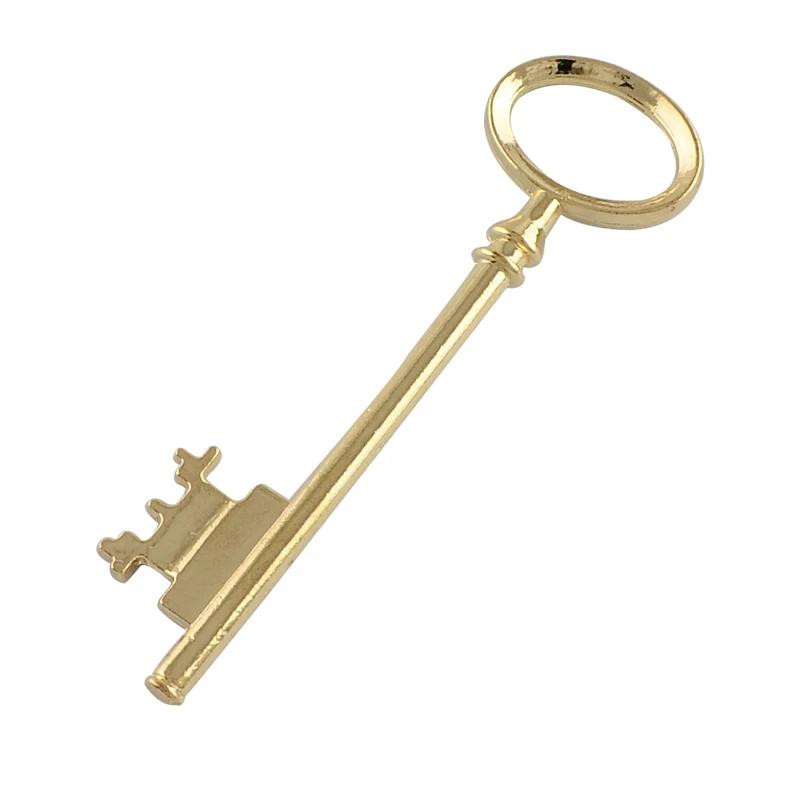 Tibetan Style Skeleton Key Pendants (5-Pack) - Golden Lead & Cadmiu...
