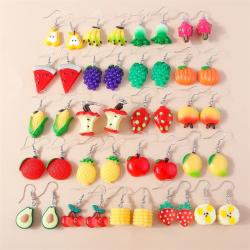 Summer Fruit Drop Earrings for Women | Stylish Resin Dangle Earrings