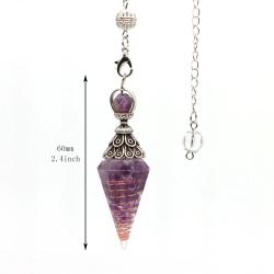 Pendule de cristal Reiki pour la divination et la guidance spirituelle