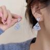 Orecchini geometrici con strass | Alla moda e chic
